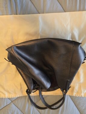 Black Leather Women’s Tote Bag